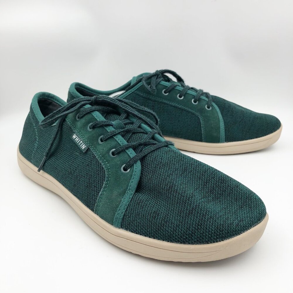 WHITIN Shoes Mens 14 Wide Minimalist Barefoot Green Sneakers Tennis Trainers